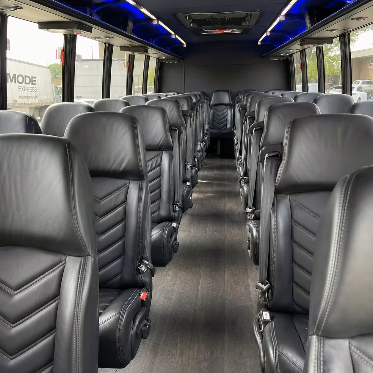28 passenger minibus inside