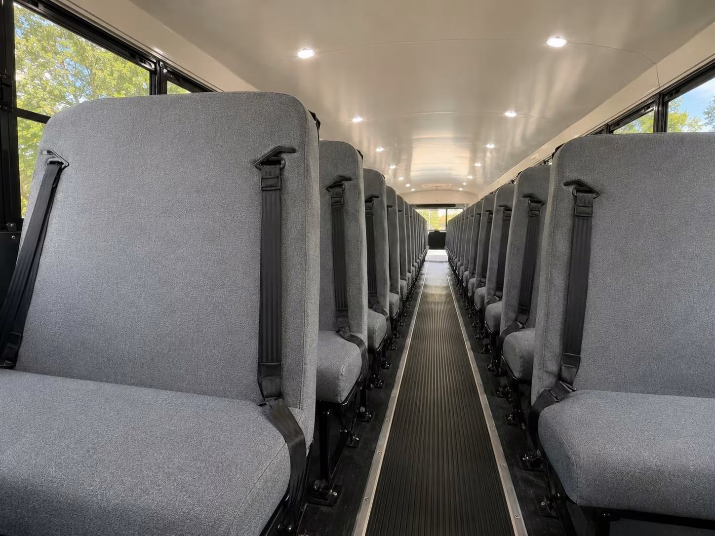 school bus inside