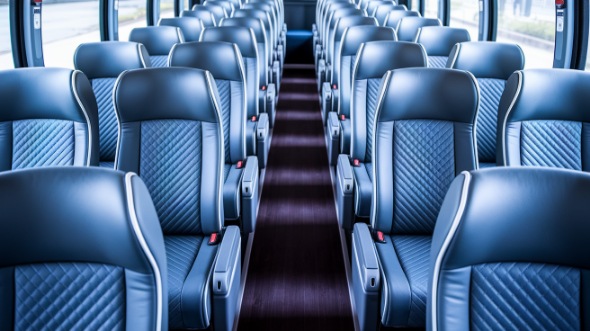 56 passenger charter bus interior south fulton