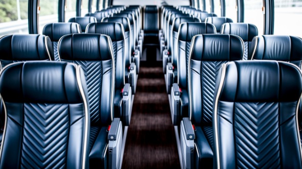 south fulton 56 passenger charter bus inside